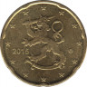 Монеты. Финляндия. 20 центов 2015 год. ав.