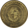 Монета. Уругвай. 1 песо 2011 год. ав.
