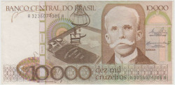 Банкнота. Бразилия. 10000 крузейро 1984 - 1985 год. Тип 203а.