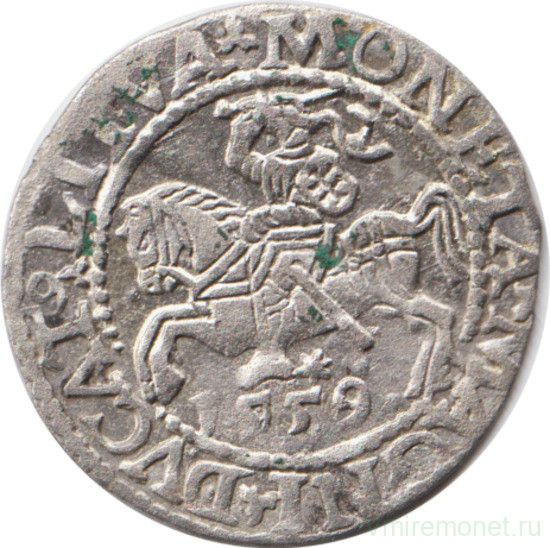 Монета. Литва. Полугрош 1559 год. Сигизмунд II Август.