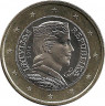 Аверс. Монета. Латвия. 1 евро 2016 год.