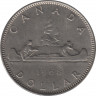 Монета. Канада. 1 доллар 1968 год. ав.