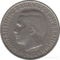 Монета. Греция. 5 драхм 1966 год.