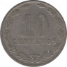 Монета. Аргентина. 10 сентаво 1939 год. рев.