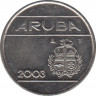Монета. Аруба. 25 центов 2003 год. ав.