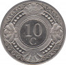 Монета. Нидерландские Антильские острова. 10 центов 2010 год. ав.