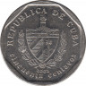 Монета. Куба. 50 сентаво 2002 год (конвертируемый песо). ав.