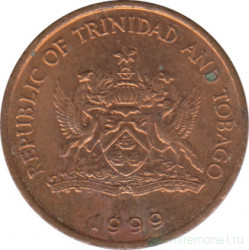 Монета. Тринидад и Тобаго. 1 цент 1999 год.