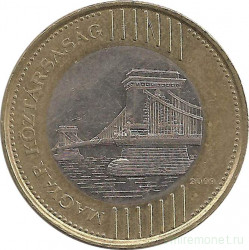 Монета. Венгрия. 200 форинтов 2009 год.