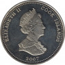 Монета. Острова Кука. 1 доллар 2007 год. Англия ожидает, что каждый выполнит свой долг. Дом Нельсона. рев.