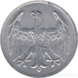 Монета. Германия. 3 марки 1922 год. Монетный двор - Берлин (A). Без надписи вокруг орла.