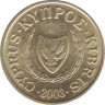  Монета. Кипр. 1 цент 2003 год. ав.