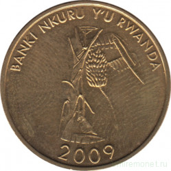 Монета. Руанда. 10 франков 2009.