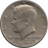 Аверс. Монета. США. 50 центов 1972 год. Монетный двор D.