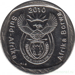 Монета. Южно-Африканская республика (ЮАР). 2 ранда 2010 год.