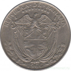 Монета. Панама. 1/10 бальбоа 1966 год.