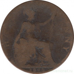 Монета. Великобритания. 1/2 пенни 1898 год.