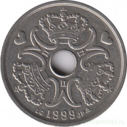 Монета. Дания. 5 крон 1999 год.