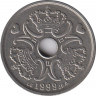 Монета. Дания. 5 крон 1999 год. ав.