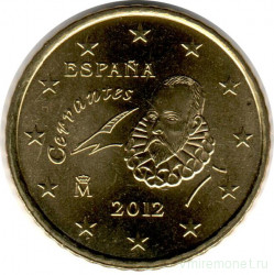 Монета. Испания. 50 центов 2012 год.