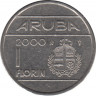Монета. Аруба. 1 флорин 2000 год. ав.