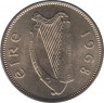  Монета. Ирландия. 6 пенсов 1968 год. рев.