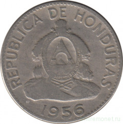 Монета. Гондурас. 10 сентаво 1956 год.