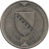 Монета. Босния-Герцеговина. 1 конвертируемая марка 2008 год. ав.