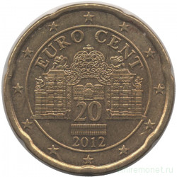 Монета. Австрия. 20 центов 2012 год.