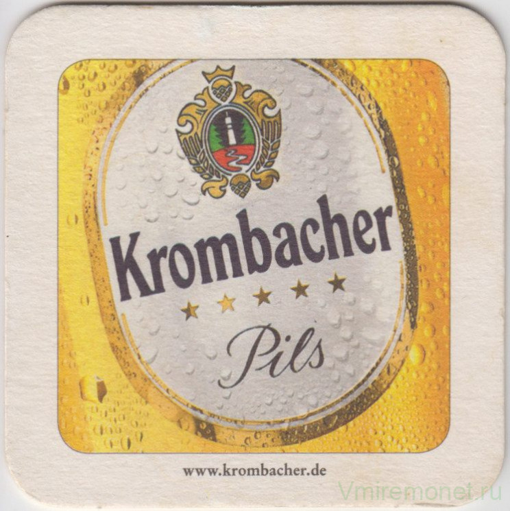 Подставка. Пиво  "Krombacher".
