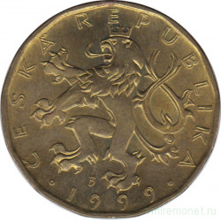 Монета. Чехия. 20 крон 1999 год.