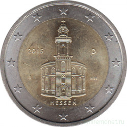 Монета. Германия. 2 евро 2015 год. Гессен (J).