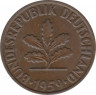  Монета. ФРГ. 2 пфеннига 1959 год. Монетный двор - Карлсруэ (G). ав.