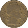 Монета. Аргентина. 10 сентаво 1943 год. ав.