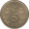 Монета. Индия. 5 рупий 2013 год. ав.