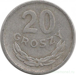 Монета. Польша. 20 грошей 1961 год. 