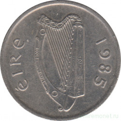 Монета. Ирландия. 5 пенсов 1985 год.