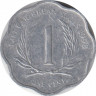 Монета. Восточные Карибские государства. 1 цент 1998 год. ав.