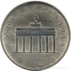 Монета. ГДР. 20 марок 1990 год. 22 декабря 1989 года - Берлин. 