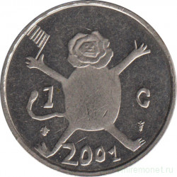 Монета. Нидерланды. 1 гульден 2001 год. Последний гульден.