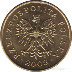 Монета. Польша. 2 гроша 2009 год.