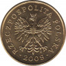 Монета. Польша. 2 гроша 2009 год. ав.