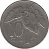 Монета. Самоа. 10 сене 2000 год. ав.