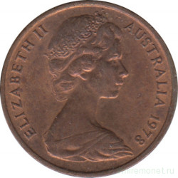 Монета. Австралия. 1 цент 1978 год.
