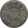 Монета. Швеция. 5 крон 1976 год. ав.
