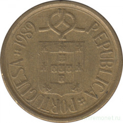 Монета. Португалия. 5 эскудо 1989 год.
