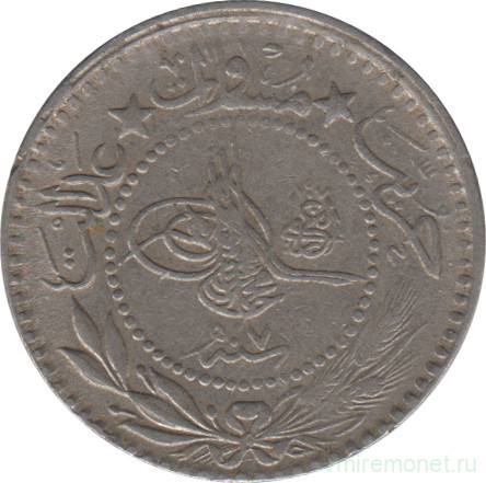 Монета. Османская империя. 10 пара 1909 (1327/7) год. Новый тип.
