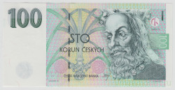 Банкнота. Чехия. 100 крон 1997 год.