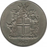 Монета. Исландия. 10 крон 1967 год. ав.