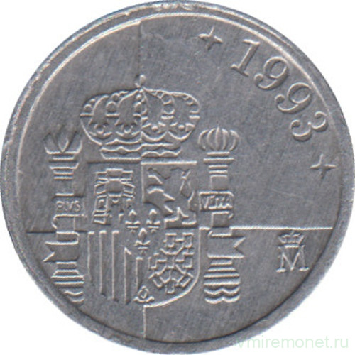 Монета. Испания. 1 песета 1993 год.